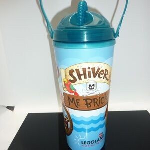 Legoland Florida Refillable Drink Cup Souvenir Mug Pirate "Shiver Me Bricks"